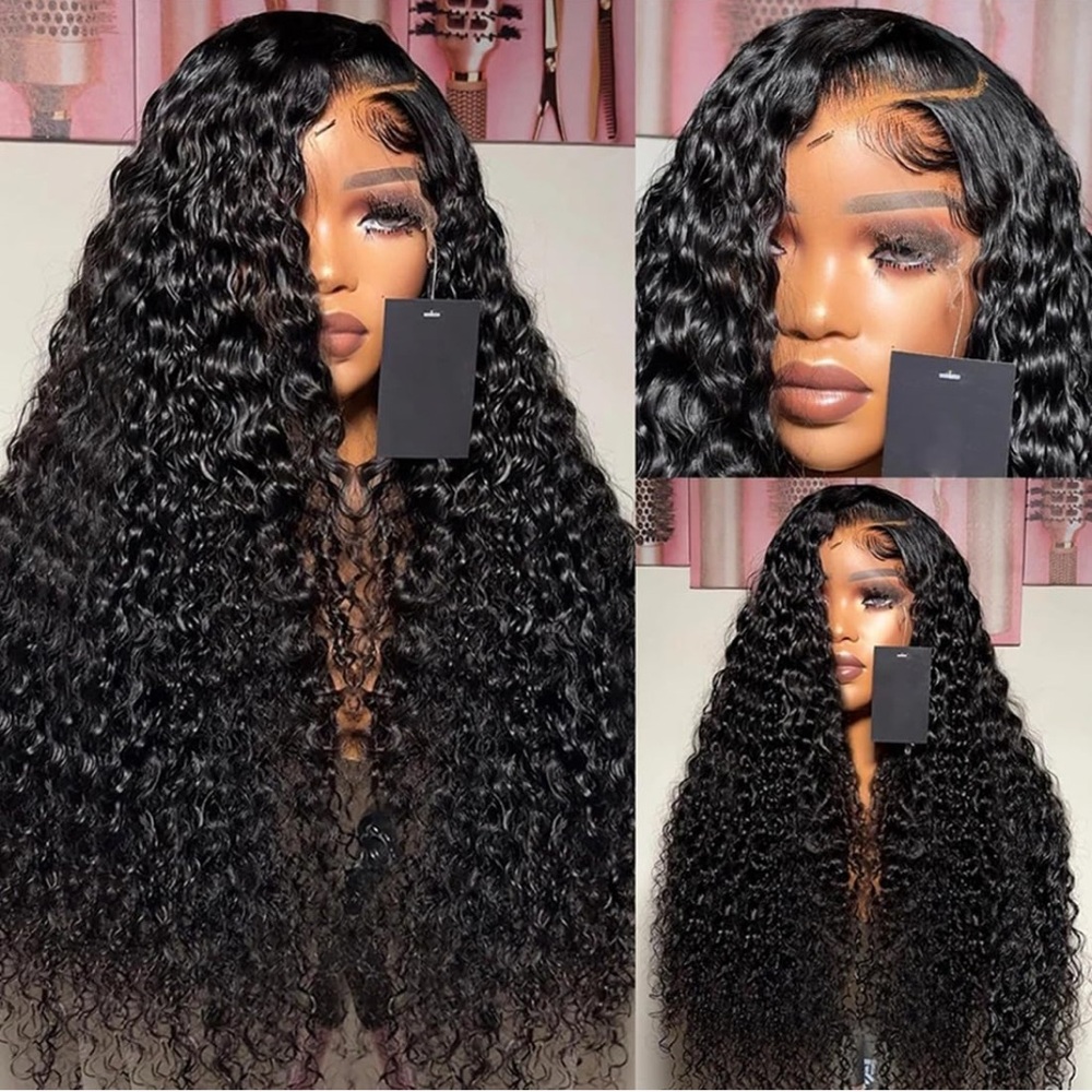 13x4 Deep Wave Lace Front Wigs Human Hair 28 inch HD